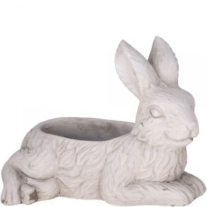 Bloempot Haas – Cement – Crème – 45x20x34cm