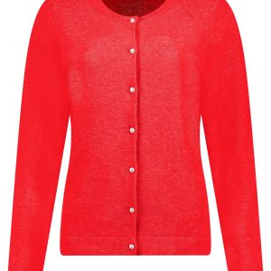 Vestje Pearl Button Tomato