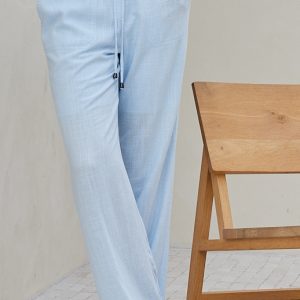 Broek Linnen Baby Blue