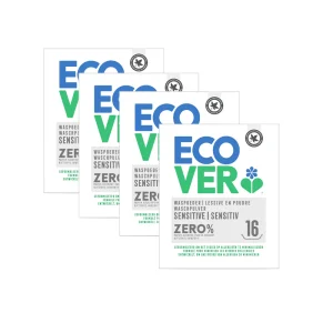 4x Ecover Zero Sensitive Waspoeder (1,2kg)