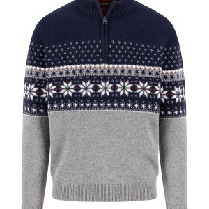 Trui Fairisle Navy