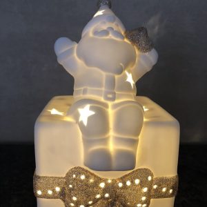 Geschenk met Kerstman (Large)