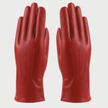 Handschoen Leer Rood