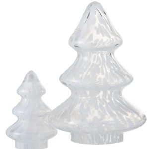 Kerstboom – Spikkel – Glas – Transparant/Wit