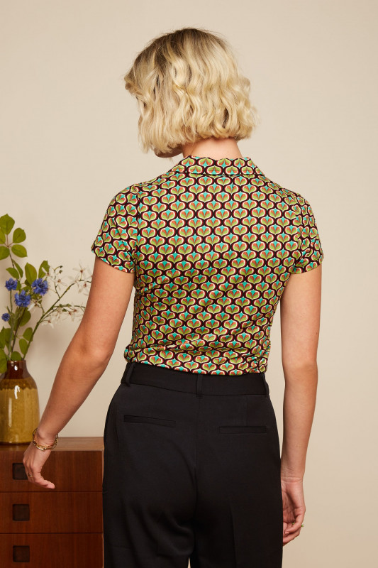 Blouse Indy Delphinium Green - Afbeelding 3