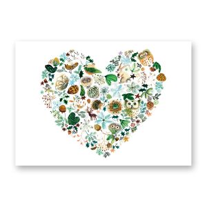 Kerstkaart Heart full of Green
