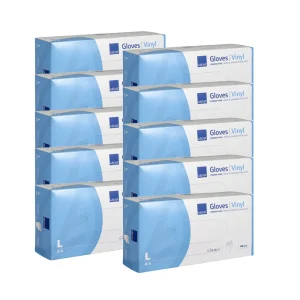 Abena Poedervrije Vinyl Handschoenen Maat L (10x100 ST)