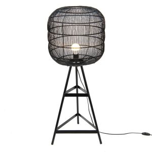 Vloerlamp Driepoot – Metaal – Zwart- Ø39x100cm