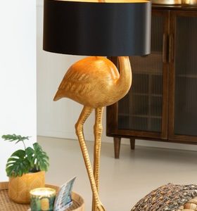 Vloerlamp Flamingo – Poly – Goud/Zwart