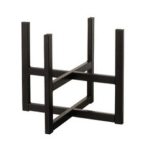 Voet voor Bloempot/Vaas/Mand – Metaal/Smeedwerk – Zwart – 42,5×42,5x35cm