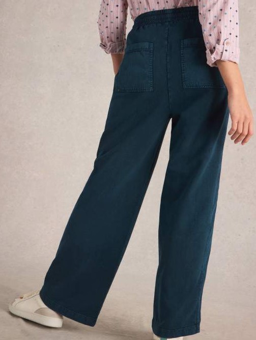 Broek Ava Wide Mid Denim - Afbeelding 3