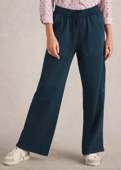 Broek Ava Wide Mid Denim - Afbeelding 4