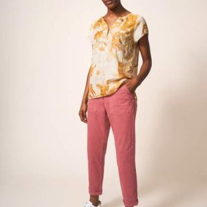 Broek Twister Chino Mid Plum