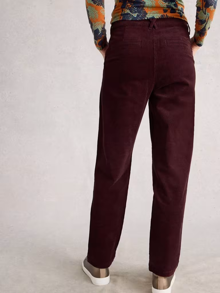 Broek Twister Cord Dark Plum - Afbeelding 4