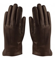 Handschoen Leer Bruin