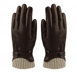 Handschoen Leer Bruin