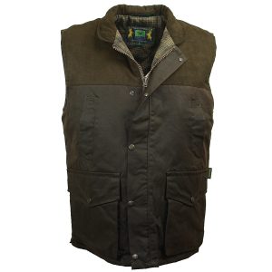 Bodywarmer Wax bruin