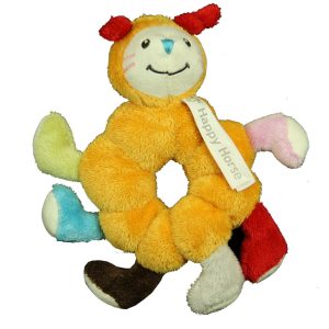 Knuffel Caterpillar Chuck Rattle